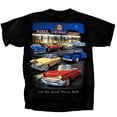 thumbnail image 2 of Vintage Drive in with Classic Chevy's" Let The Good Times Roll" Mens T shirt Licensed, 2 of 2