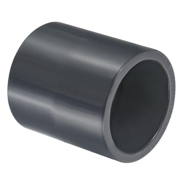 Unique Bargains Raccord de Tuyau UPVC Douille 40mm, 1 Pack Raccord Droit, Gris Foncé