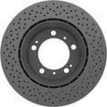 thumbnail image 3 of Centric Premium Rear Brake cross-drilled rotor 298x24mm (2 required),anti-corrosion coating ,not black.Fits select: 1999 Porsche 911 Carrera, 3 of 5