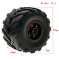 thumbnail image 5 of Remote Control Crawler Rubber Car Black Tires 4PCS 72*49mm Replacement for Axial SCX24 FMS FCX24 AX24 1/24 Remote Control Truck Car Wheels, 5 of 5