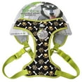 thumbnail image 2 of Pet Attire Ribbon Brown Paw & Bones Designer Wrap Adjustable Dog Harness, 2 of 2
