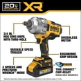 thumbnail image 3 of Llave de impacto inalámbrica DEWALT 20V MAX XR 3/4 con batería, 3 of 8