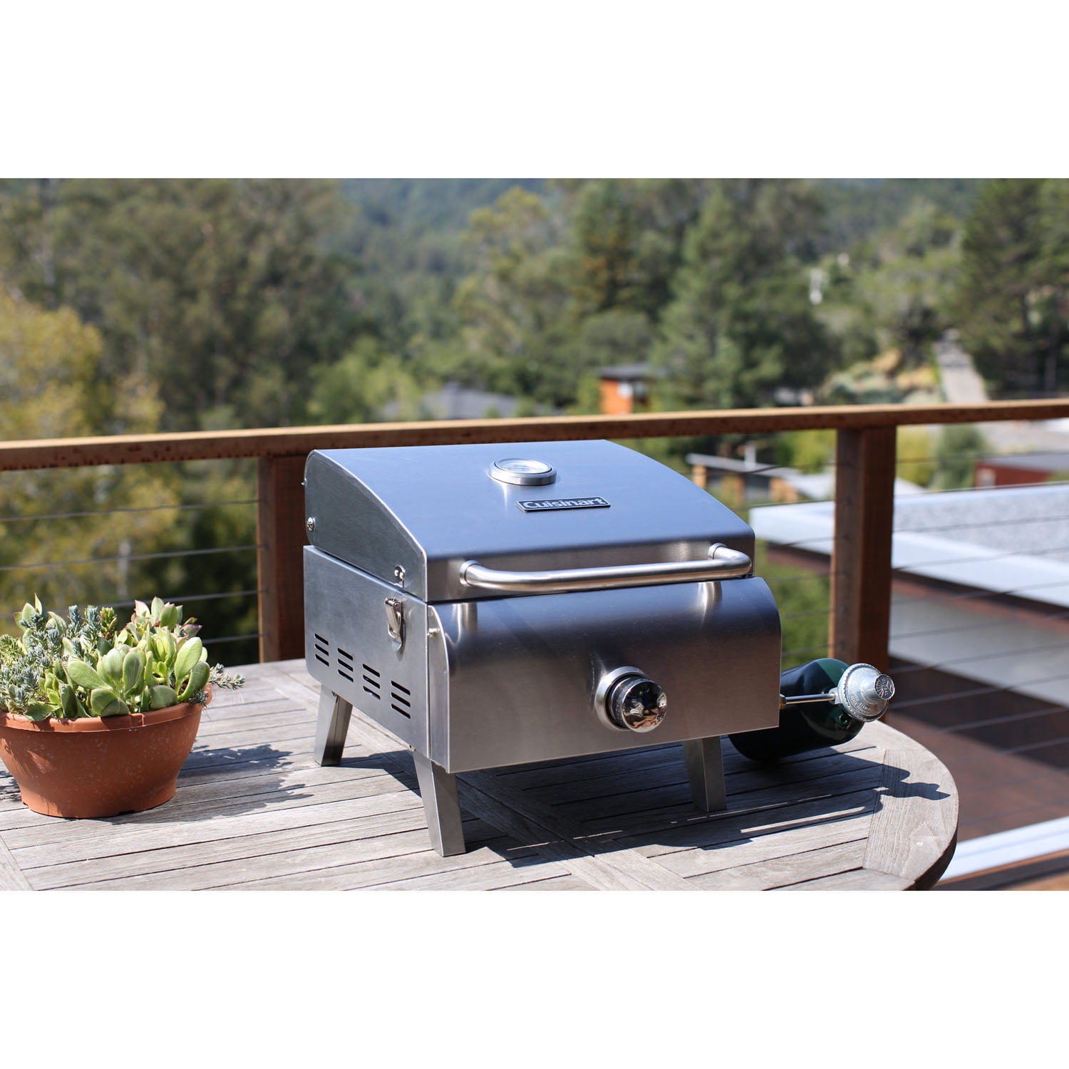 Cuisinart Portable Stainless Steel Propane Grill - 146 Sq In