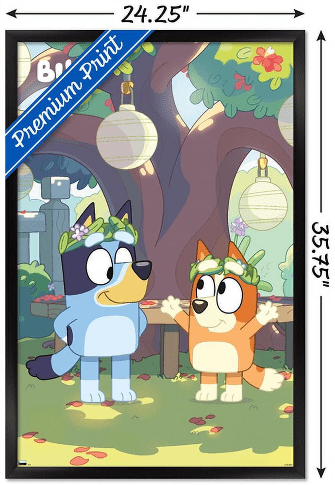 Bluey - Duo Wall Poster, 22.375" x 34", Framed