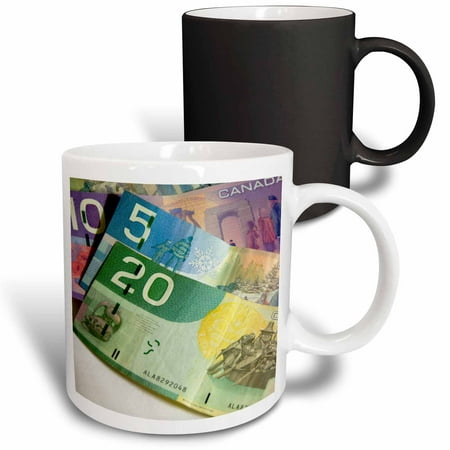 

3dRose Money Canadian Currency-CN14 CMI0028 - Cindy Miller Hopkins Magic Transforming Mug 11oz