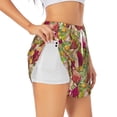thumbnail image 3 of Lsque Bright Mushrooms Printed Women's Running Shorts with Liner Pockets,Elastic Quick Dry Workout Athletic Gym Yoga Shorts,Womens High Waist Shorts-Large, 3 of 9