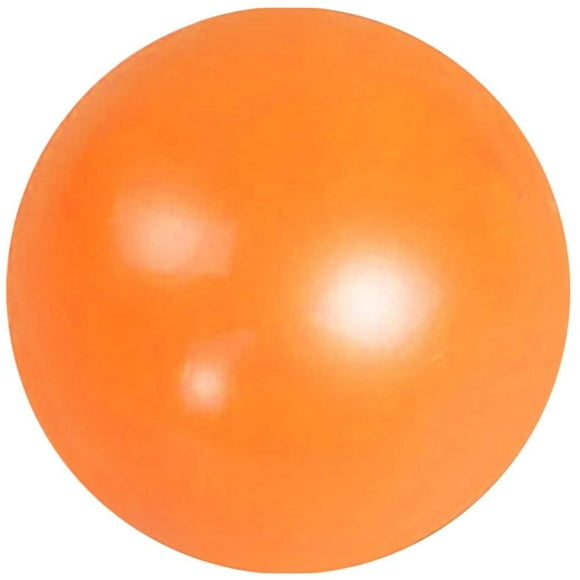 Glow in The Dark Sticky Globbles Balls, Glowing Stress Relief Ball, Sick to The Wall & Slowly Fall Off, Squishy Toys for Kids and Adults, Fun Toy for ADHD, OCD, ACD, Anxiety (70mm, Orange 1pc)