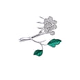 thumbnail image 2 of Peony Safety Broche Rhinestones Esmalte Brillante Exquisito Moda Moda Bocadillo Día de San Valentín Broches para mujer Joyería Regalo Inevent AP004716-00, 2 of 7