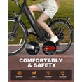 thumbnail image 3 of ACTBEST Electric Bike for Adults/Woman, Cores 27.5" Electric Bike Up to 70 Miles Long Range, with 500W Motor, 48V 12Ah Removable Battery, 7-Speed Mountain E Bike, 3 of 7