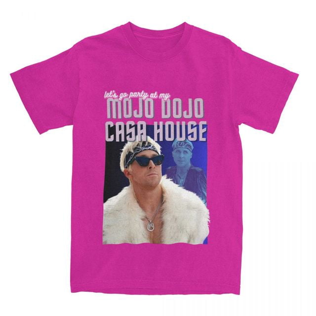 Camiseta de algodón puro para hombre y mujer, camisa de manga corta con estampado de JoJo Dojo, ropa de Casa, talla grande, novedad