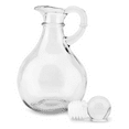 thumbnail image 3 of Glass Oil and Vinegar Bottles (10 Piece Set) Round Glass Oil Dispenser Bottle with Stopper, 3 of 5