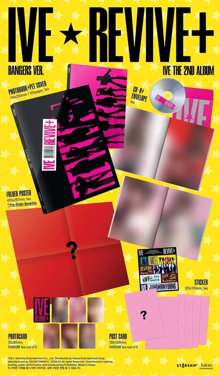 IVE - [REVIVE+] 2nd Album BANGERS Version - Walmart.com