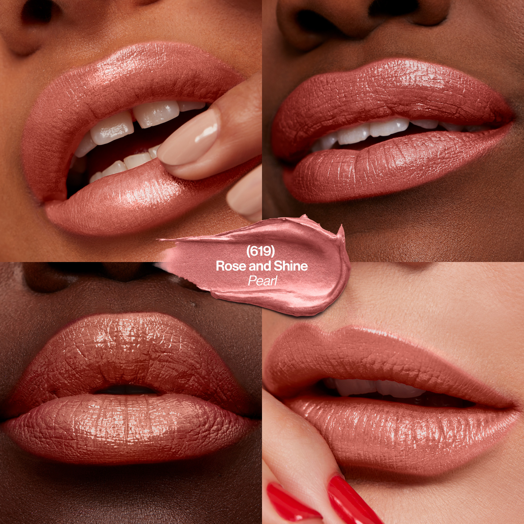 Revlon Super Lustrous Pearl Lipstick, Creamy Formula, 619 Rose & Shine, 0.15 oz - image 3 of 10