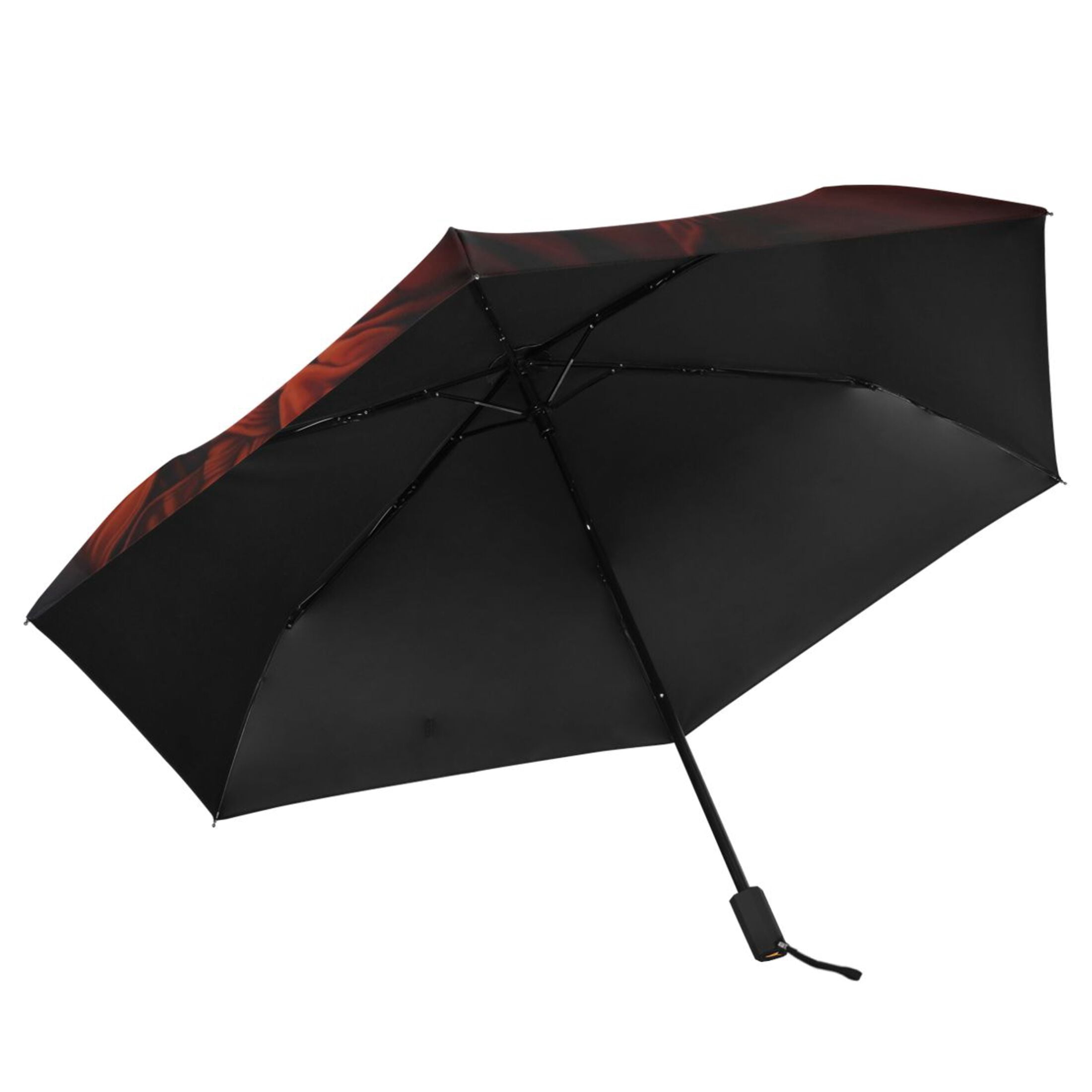 American Flag and Baseball Compact Sun Umbrella Windproof Travel Umbrellas for Rain Strong Portable UV Protection