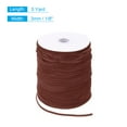 thumbnail image 2 of Uxcell Velvet Ribbon Gift Wrapping 200 Yard x 1/8 Inch Coffee Single Face Velvet Ribbon Roll for DIY Bouquets Wedding, 2 of 6