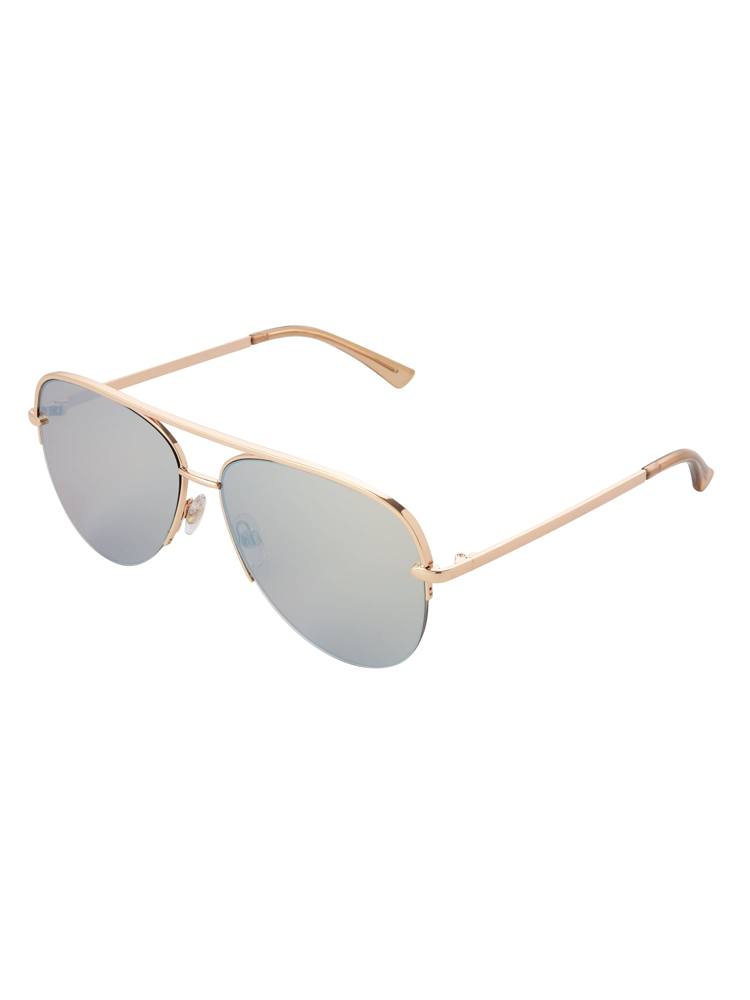 Foster Grant Women's Aviator Fashion Sunglasses Gold