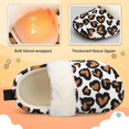thumbnail image 2 of Barerun Toddler Girls Boys Slippers with Faux Fur Rubber Sole, 2 of 6