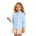 thumbnail image 5 of Boys Long Sleeve Shirts Classic Collared Button Down Fashion Uniform Shirts School Clothes Size 1-2 Years, 5 of 8