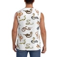 thumbnail image 4 of Pofeuu Snake Print Men's Muscle T-Shirt, Sleeveless, Muscle Tank, Classic Muscle Tee Top For Men Casual Sleeveless Muscle T-Shirt Trendy Clothes-Large, 4 of 7