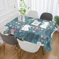 thumbnail image 5 of 60"x90" Easter Bunny Eggs Tablecloth, Waterproof Washable Polyester Square Table Cover Durable Tablecloth for Kitchen Dining Table Party Decor, 5 of 7