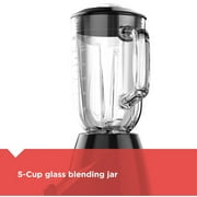 Black+Decker with Glass Jar 10 Speed Blender Black (BL2010BG)