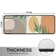 thumbnail image 5 of Kitchen Rugs Sets Of 2,Orange Boho Geometric and Plant Pattern Anti Fatigue Kitchen Mat Rugs Non Slip Washable,Decorative Kitchen Floor Mats for Kitchen,Sink,Laundry,17"x47"+17"x47", 5 of 5