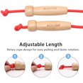 thumbnail image 4 of Jump Rope ACEONE de 4,9 m, ajustable, doble, con asas de madera, 4 of 5