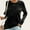 Black, variant on TIANEK Crew Neck Women T Shirt Black Long Sleeve Fall Women Fall Tops 2023 Fashion Love Print Pullover Casual Soft Loose Fit Workout Blouses