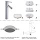thumbnail image 2 of Aquaterior Single Handle Tall Bathroom Faucet Mixer Tap One Hole DIY Basin Lavatory Chrome (CUPC NSF) Aquaterior Modern, 2 of 10