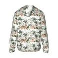 thumbnail image 3 of Balery Flamingo Palm Trees Men's Women's UPF 50+ Sun Protection Lightweight Hoodie Performance Long Sleeve Shirt for Fishing Running-3X-Large, 3 of 9