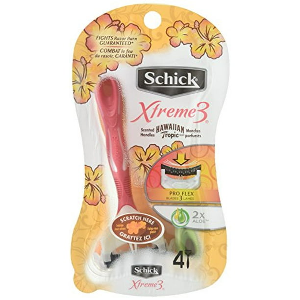 Schick Xtreme 3 Women's Scented Disposable Razor 4 ct (Pack of 6