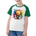 thumbnail image 4 of RXIRUCGD 2025 Vêtements d'Été pour Enfants Tout-Petits Garçons Filles Mode Mignon Col Rond Imprimé Manches Courtes Haut, 4 of 7