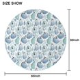 thumbnail image 6 of Fall Pumpkins Leaves Pattern Round Tablecloth 60" X 60",Wrinkle Wipeable Table Cloth for Kitchen Dining Room Picnic Patio Party, 6 of 6