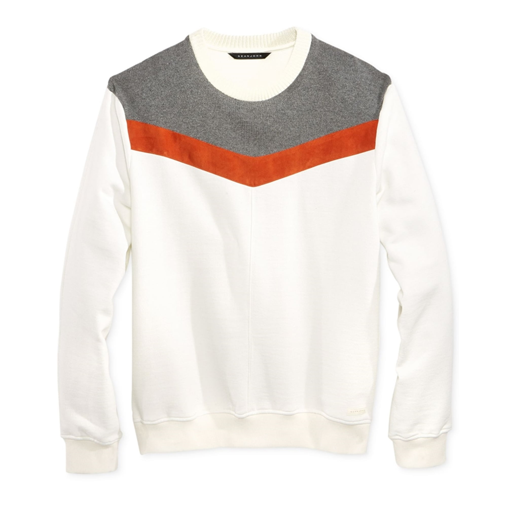Sean John Mens Chevron Pullover Sweater 