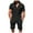 Black, variant on 2 Piece Set for Men Pants Graphic Print T-Shirts Shorts Outfits Loose Fit Two Piece Casual Daily Outfits Sport Suits Green,M