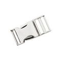 thumbnail image 1 of Metal Bag Webbing Belt Buckle Clip Side Release Buckle Webbing Clasp Inner diameter 19mm Silver, 1 of 8