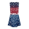 thumbnail image 3 of CCRFTGI 4th of July Dresses for Children Girls Size 8 Funny American Flag Stars Mini Dress V-Neck Independence Day Sleeveless Girls Dresses 2026 Summer Trendy Dresses Royal Blue 7-8 Years, 3 of 5