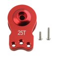 thumbnail image 4 of Colcolo 25T Alloy Aluminum Servo Saver Upgrade Parts Steering Arm for 1/10 RC Cars Truck RED, 4 of 8