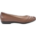 thumbnail image 2 of Women's Cliffs by White Mountain Clara Flat Cognac Burnished Smooth Polyurethane 11 W, 2 of 4