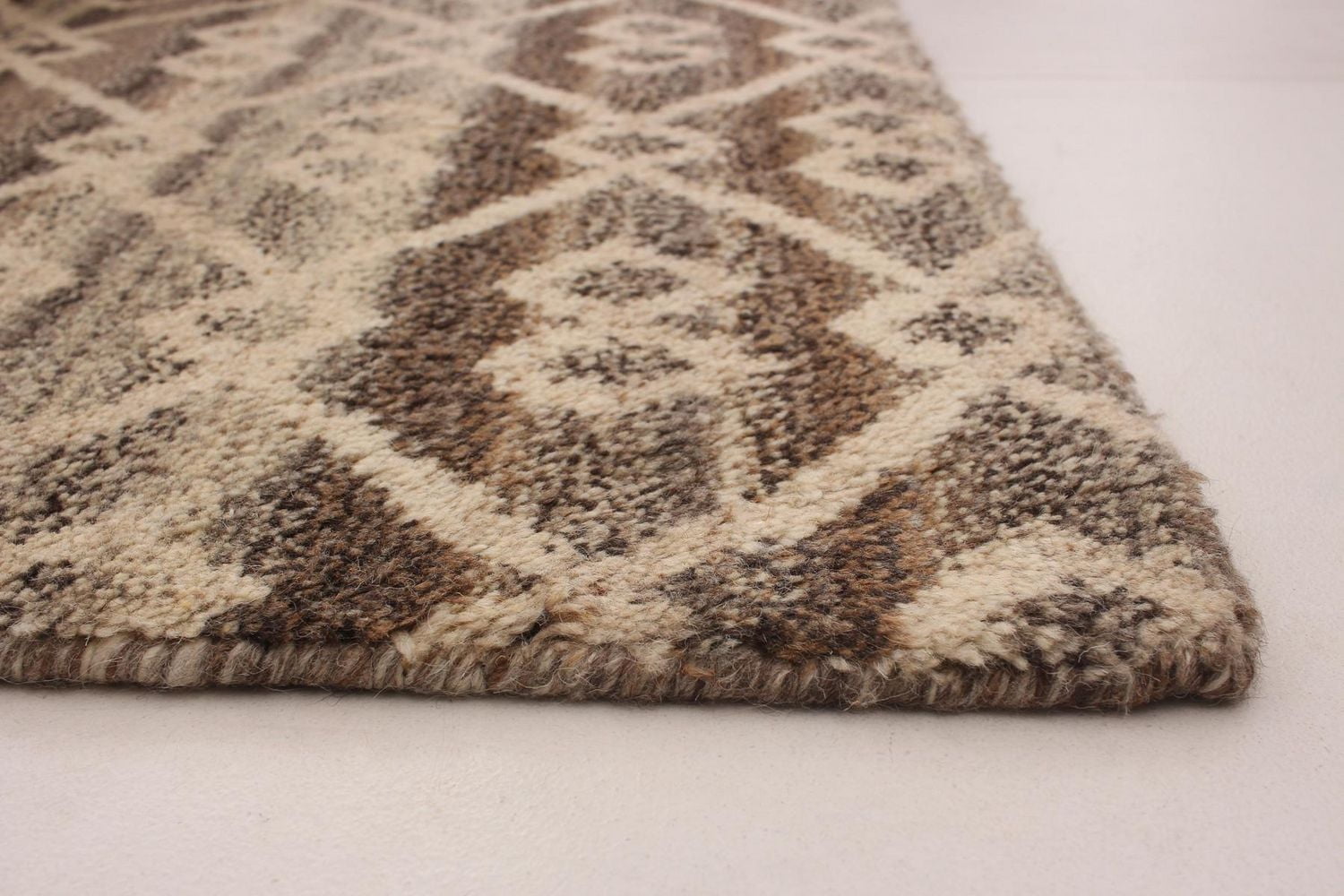 ECARPETGALLERY 5'1" x 8'1" Moroccan Tangier Hand-knotted Area Rug for Living Room, Dining Room and Bedroom in Brown