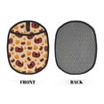 thumbnail image 2 of Pofeuu Thanksgiving Turkey and Pumpkin Print Silicone Pot Mat Mitten With Hanging Loop Heat Resistant Oven Mitts Non-Slip Bbq Baking Smoking Potholders, 2 of 7