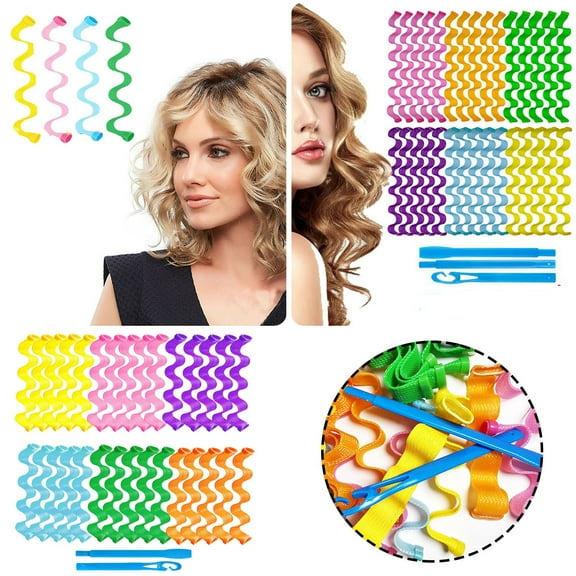 Retro Water Ripple Hair Curling Tool for Natural Heatless Curls and