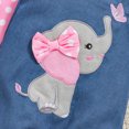 thumbnail image 5 of HCNTES Baby Girl Clothes Fall Winter 2 Pack Girls Outfits Infant Long Sleeve Dot Prints Romper Bodysuit Cartoon Suspender Pants Clothing Set Vacation Outfits For Girl, 5 of 6