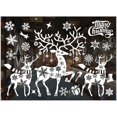 thumbnail image 1 of Pegatinas navideñas - Decoración navideña - Copo de nieve - Para ventana - Reno navideño, 1 of 5