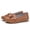 Brown, variant on GalaGab Retro Tassel Slope Custom Shoes for Women, Breathable Soft Leather Anti Slip Commuter Shoes, Versatile Round Head Low Heel Casual Shoes