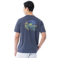 thumbnail image 6 of Fish N Vibe Men's Short Sleeve Fishing Performance Outdoor Graphic T-Shirt, Crown Blue, L, 6 of 7