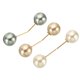 thumbnail image 1 of Perla Broche Pasadores 1.8 Pulgada Metal Imitación Perla Collar Decorativo Seguridad Pasadores Clips para Mujer Ropa Vestido Pantalones Falda Cintura, Gris/Blanco/Dorado, 3uds, 1 of 5