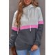 thumbnail image 3 of ABPHQTO Sudadera con capucha gris con cuello vuelto y cordón ajustable para mujer, 3 of 5