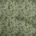 thumbnail image 1 of oneOone Viscose Jersey Olive Green Fabric Asian Batik Floral Craft Projects Decor Fabric Printed By The Yard 60 Inch Wide, 1 of 4