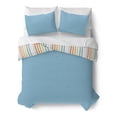 thumbnail image 5 of Mainstays Kids Vintage Stripe Reversible Comforter Set with Sheets, Full, 7 Pieces, 5 of 10